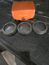 Polaroid Camera Close-Up Lens Plus Kit W Top Cow Hide Leather Pouch VINTAGE