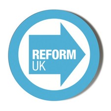 REFORM PARTY LOGO AUFKLEBER MULTIBUY - 56mm A...
