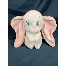 Ty Sparkle Disney Dumbo Elephant Plush Blue Pink Ears Stuffed Animal