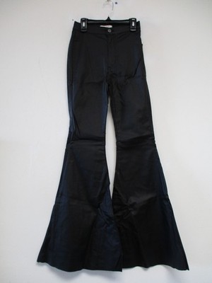 Vibrant Jeans Juniors Size 3 Black Faux Leather Bootcut 25x32 P1794