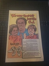 O.J. Simpson Spot-bilt Cleats  1979 Print Ad 7x10 Great To Frame 