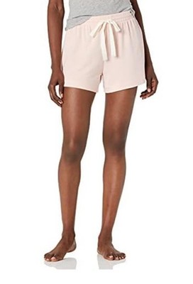 Amazon Essentials Women's Lightweight Lounge Terry Pajama Shorts light pink