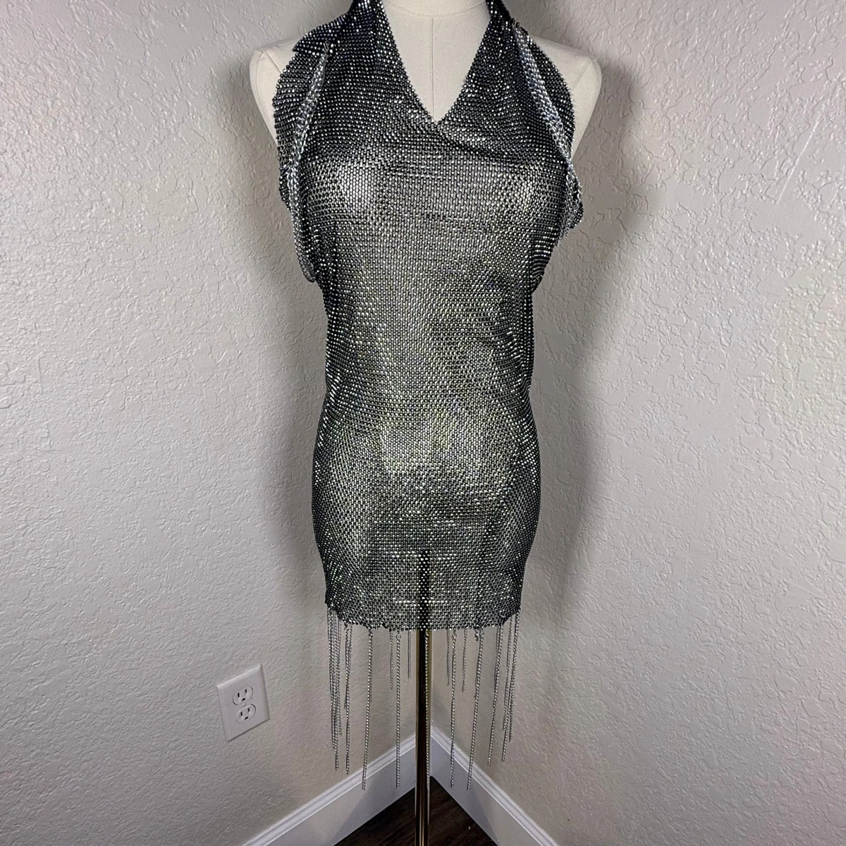 Fringe Silver Dresses for Women for sale