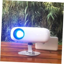 Mini HD Projector, Powerbank Powered, 10000 Lumens Portable With Tripod for 