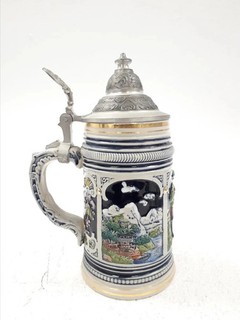 Original Thewalt German Limited Edition Lidded Beer Stein 2130