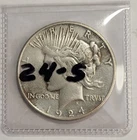 1924-S $1 PEACE SILVER DOLLAR VF Condition - C9843T