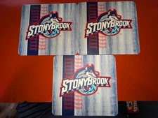Lot of 3 Stoneybrook Seawolves Logo College Computer Mouse Pads  Gray tint