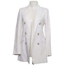 Massimo Dutti, Blazer, Größe: 36, Weiß, Viskose, Damen #Voz