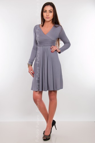 HOT DEAL Women's Maternity Dress Tunic Long Sleeve V-Neck Stretchy FT1101 - Picture 21 of 23
