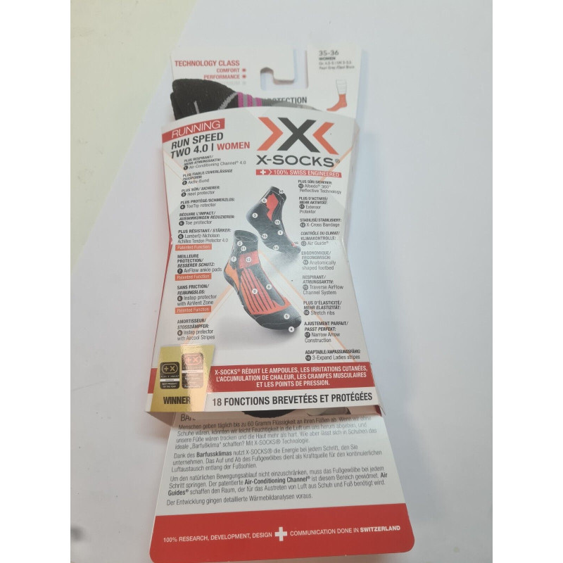 X-SOCKS Run Speed Two Men Size UE35/36 Australia