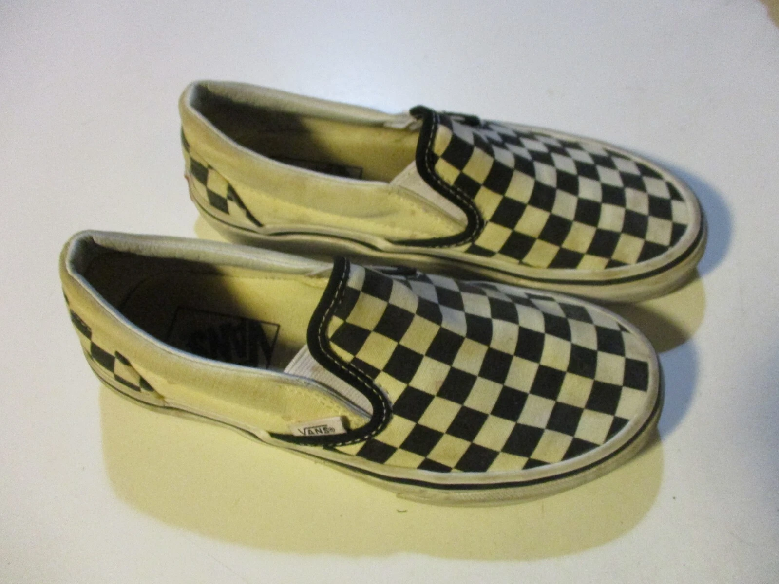 VANS OF THE WALL 721565 SCARPE DA SKATEBOARD SLIP ON A SCACCHI UOMO 4 DONNA 5 5