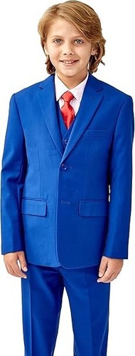 Pierre Cardin Boys’ Classic Formal Suit with Jacket, Pants and Vest - Picture 3 of 4