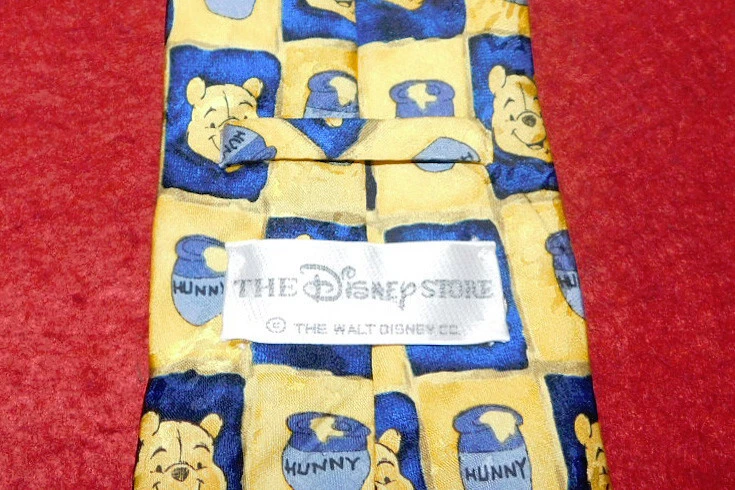 THE DISNEY STORE MADE IN ITALY CORBATA TEMÁTICA OSO POOH AMARILLO/AZUL - CORBATAS DE DISEÑADOR Foto 3 de 3