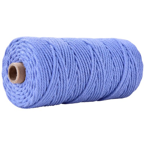100M Cotton Rope Twisted Cord Macrame Craft Braided Making Decoration String 3mm - Afbeelding 41 van 54