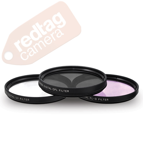 58mm 3 Piece HD Lens Filter Kit For Canon 1855mm, 75300mm, 70300mm