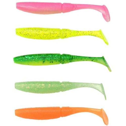 Spro Powercatcher Micro Shad Pack 5cm 7,5cm UV Flash Natural Barsch Gummifisch - Bild 6 von 9