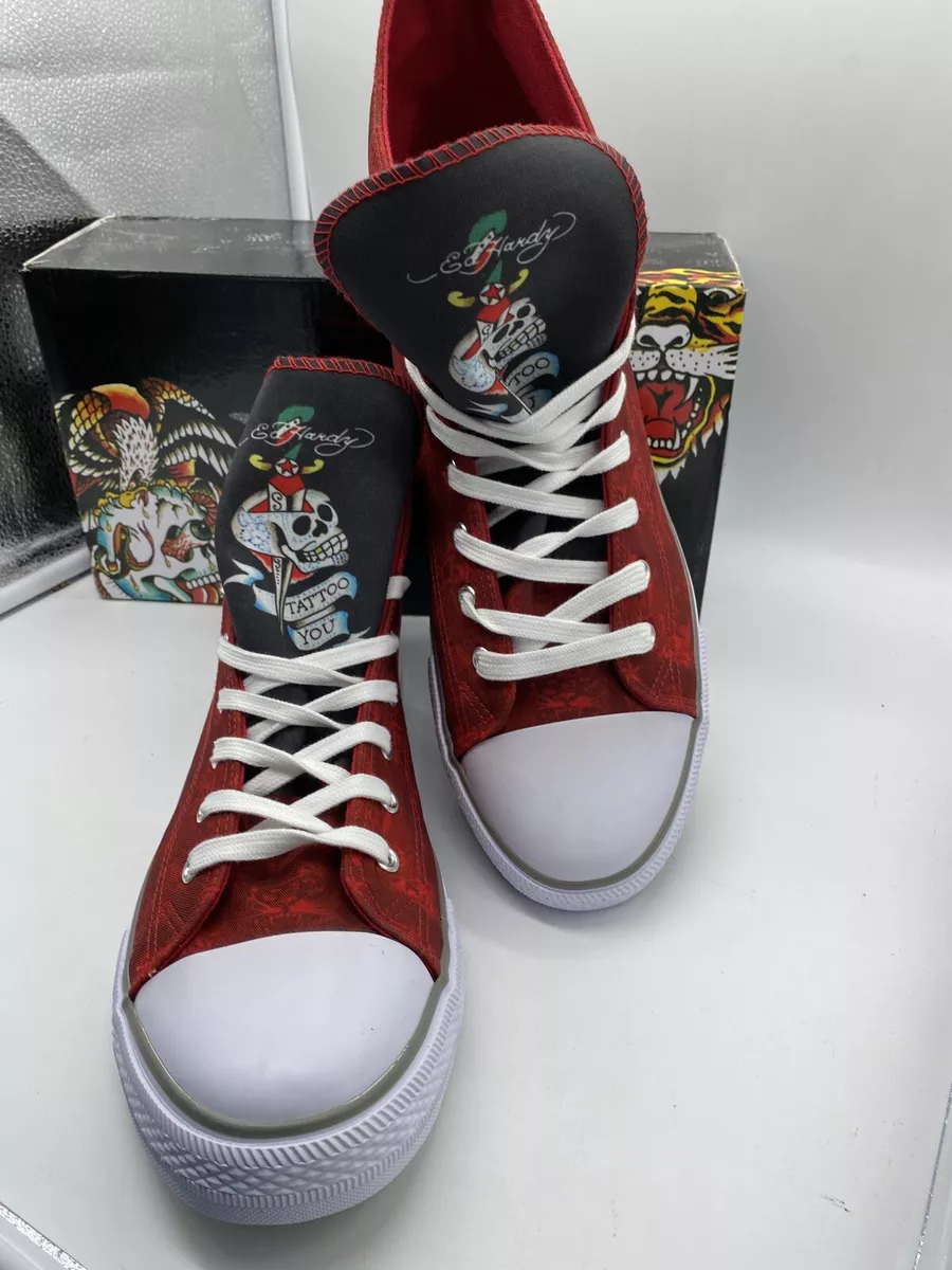 Ed hardy canvas shoes sale