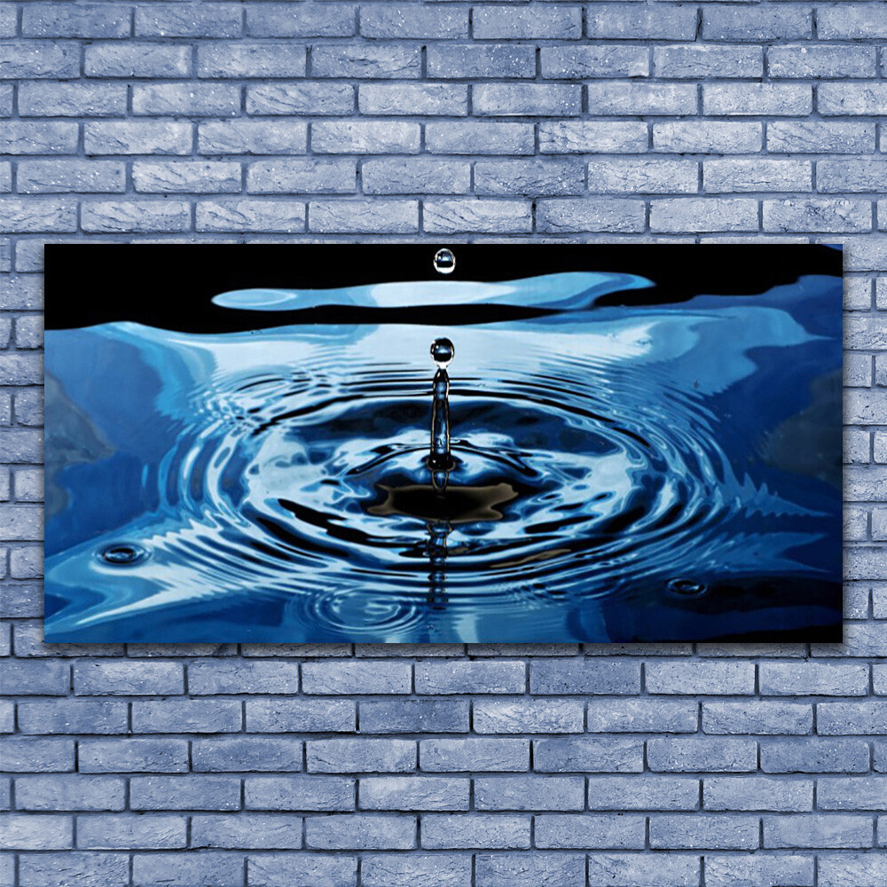 Impression sur verre acrylique de 140x70 cm motif eau pour tableau mural et decoration moderne