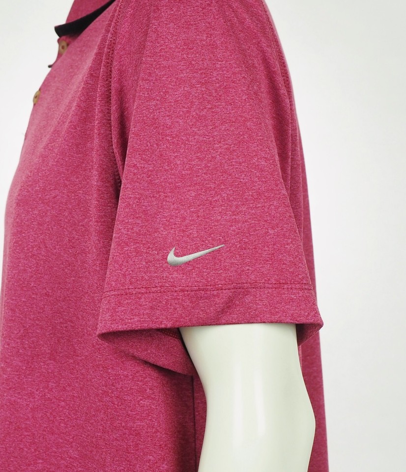 Nike Golf DriFit Pink Lightweight Casual Golf Polo Shirt Mens Sz XL eBay