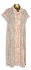 H by Halston Extended Shoulder Button Front Duster-Coral Reef-XS-NEW-A303189