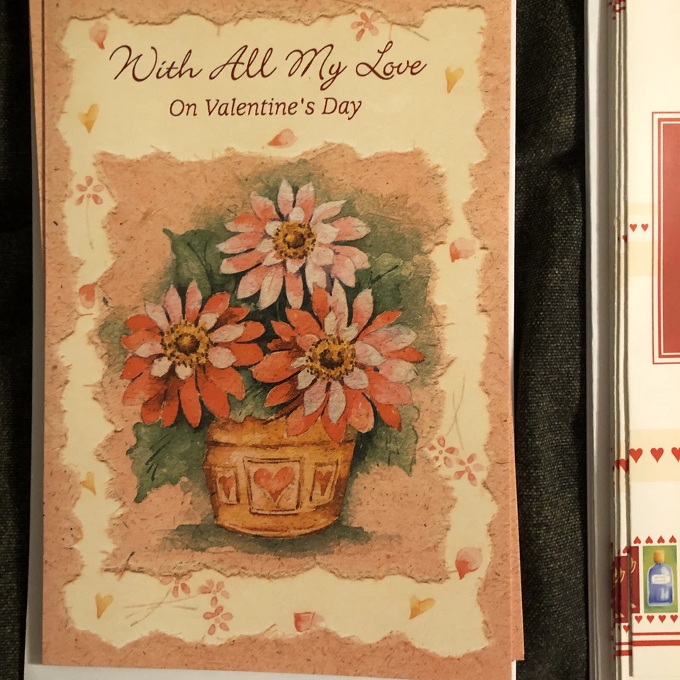 Lote De 60 Tarjetas De San Valentín con Sobres Con Todo Mi Amor Y Para Mi Marido NUEVO VT1 Foto 2 de 4