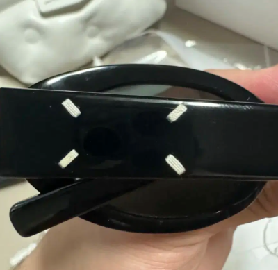 小物 Gentle Monster xMaison Margiela MM107-01 Gentle Monster Maison Margiela Oval Sunglasses Black (MM107