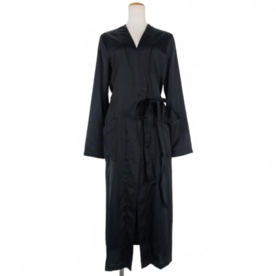 MM6 Maison Margiela 22AW Satin Gown Coat Belt 36 Black MM6 Maison Margiela 22AW Satin Gown Coat Belt 36 Black