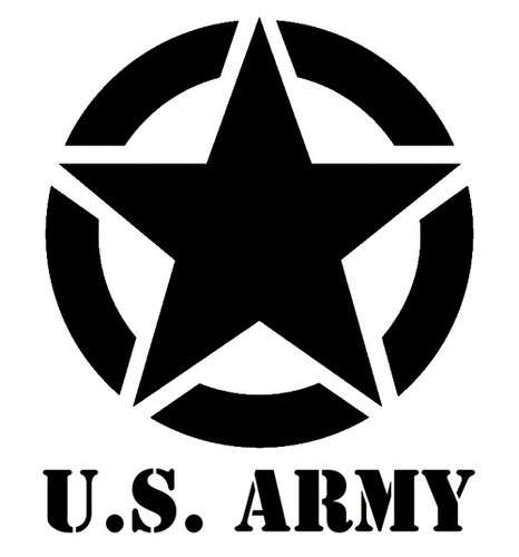 us america army military armed forces star logo emblem vinyl
