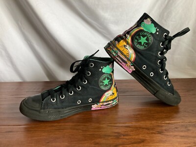 Converse Psychedelic Notebook Black Hi-Top Chuck Taylor Big Kid