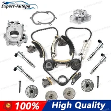 Timing Chain Kit Oil Water Pump VVT Sprocket For 2006-17 Chevrolet Cadillac 3.6L