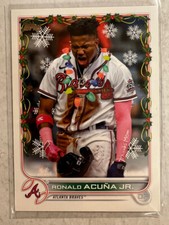 2022 Topps Holiday Ronald Acuna Jr. SP Lights Code 820