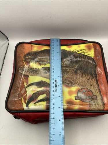 Vintage Thermoskanne 2001 Jurassic Park III Zip Lunch Bag Universal Studios RAR - Bild 10 von 11