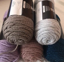 MAINSTAYS METALLIC SPARKLE YARN, 5 OZ DISCOUNT SHIP ON 2+