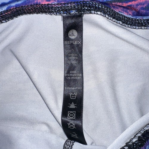 Reflex Womens Crop Leggings Colorful Fitness Gym Size Small Preowned - Picture 2 of 7