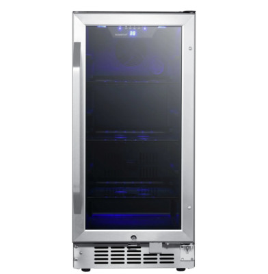 EdgeStar 15'' Stainless Steel 80 Can Built-In Beverage Cooler - CBR902SG