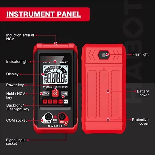 Automatic Digital Multimeter Voltage Tester Electrical Tester Voltmeter HT123 - Picture 3 of 12