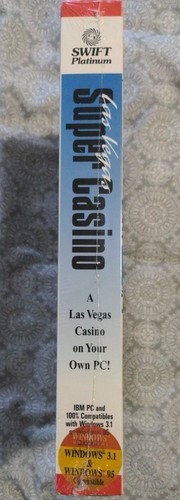 Las Vegas Super Casino PC Game (1996) CD-ROM & 3.5" Disk Dual Media SEALED NOS - Picture 8 of 8