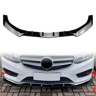 US Front Bumper Lip Spoiler Kit For Mercedes Benz E Class W212 E200 Sport 13-15