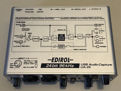 DTM・DAW EDIROL USB Audio Capture UA-25 Amazon.com: Edirol UA-25 USB Audio Interface : Musical