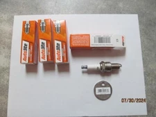 (4) Autolite 63 Copper Resistor Spark Plugs with free gap tool & free shipping