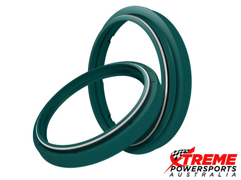 SKF Kawasaki ZZR 1200 2002-2005, 43 mm KYB horquilla aceite y sello antipolvo, verde sola pierna Foto 2 de 2
