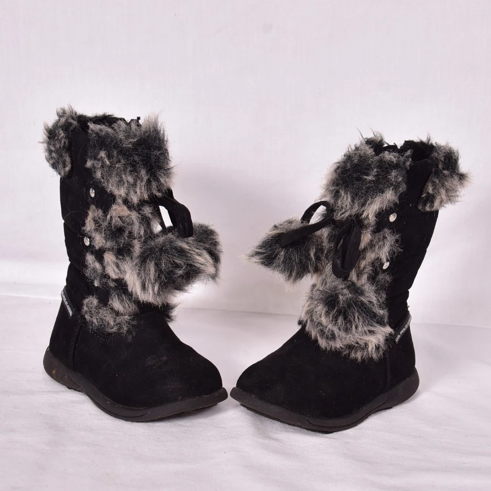 Botas de bebé US Polo negras niñas pequeñas talla 5 Foto 4 de 4