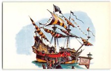 Chicken of the Sea Restaurant DISNEYLAND Concept Art FANTASYLAND 1955 Postcard