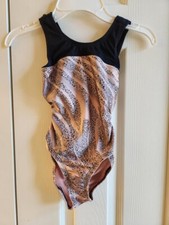 Garland Activewear Open Back Animal Print Gymnastics Leotard CM