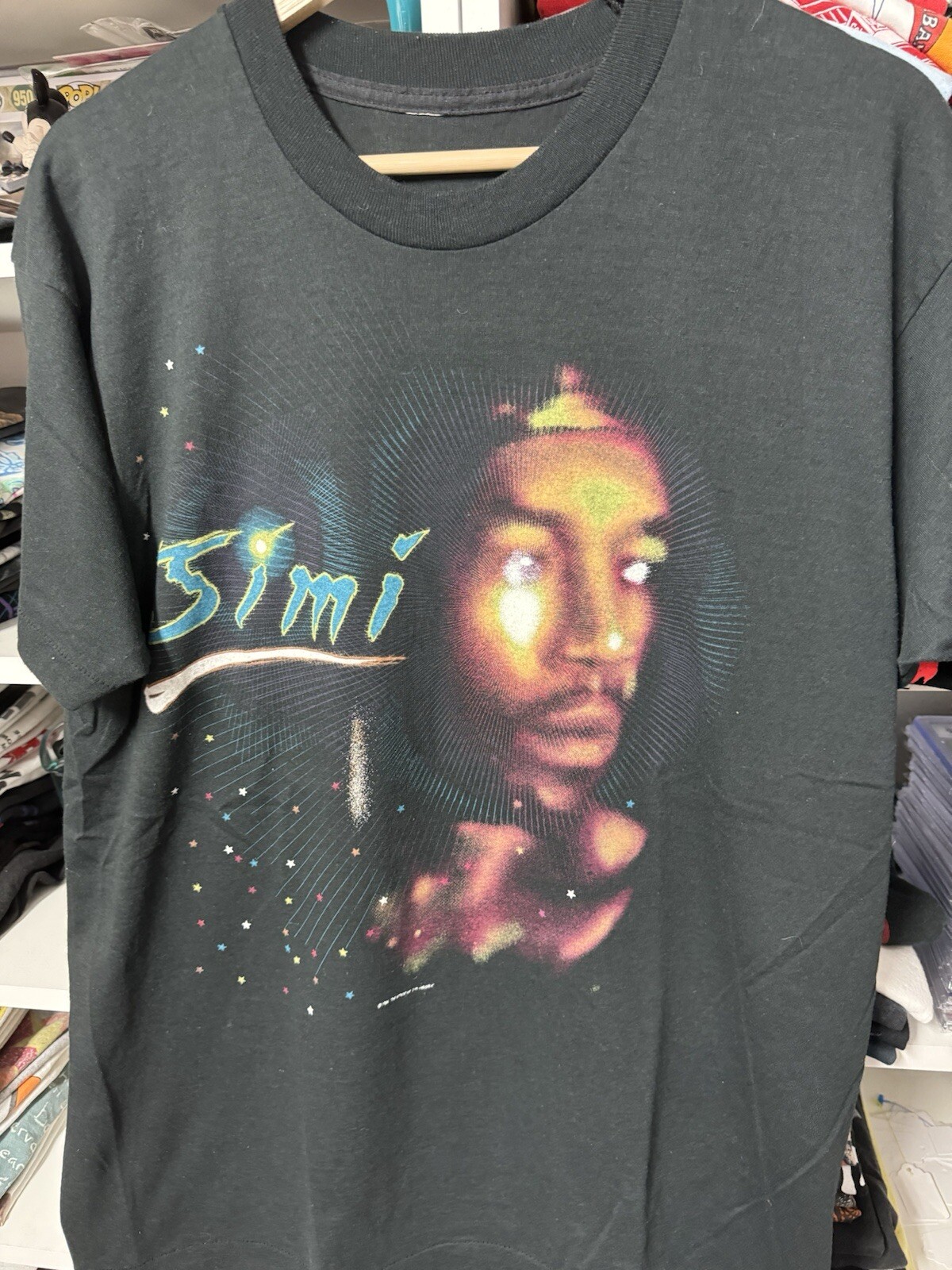 ALTRA T shirt vintage anni 80 Screen Stars 1986 Jimi Hendrix 2 lati 50 50 cotone poliestere XL