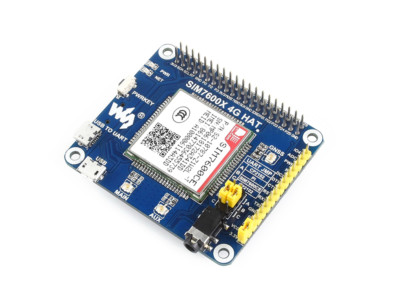 Waveshare 4G/3G/2G/GSM/GPRS/GNSS HAT for Raspberry Pi LTE CAT4 Based SIM7600CE-T