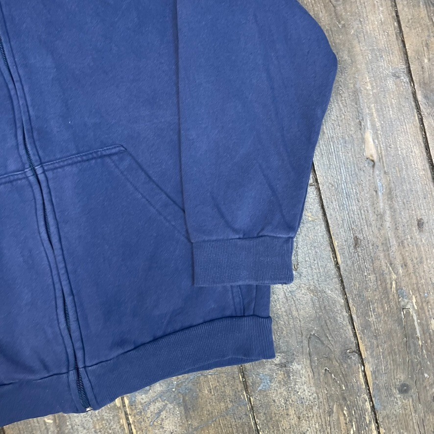 Nike Air Hoodie Swoosh Full Zip Y2K Sports Sweatshirt, Blue, Mens Small image 5