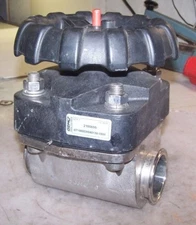 GEMU 2-1/2" TRI-CLOVER STAINLESS STEEL MANUALLY OPERATED DIAPHRAGM VALVE 2100695