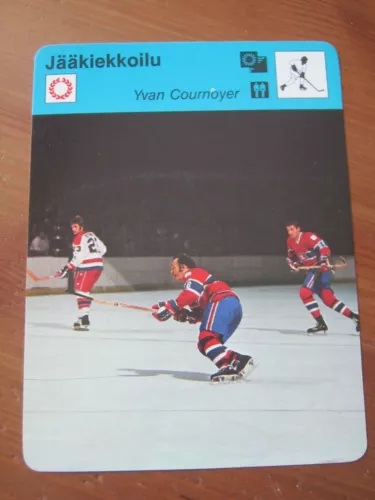 1977-79 Sportscaster Series #1392 Yvan Cournoyer Montreal Canadiens Finnish YH3
