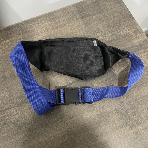 VTG 90's Reebok The Pump Waist Pack Fanny Pack Sports Bag Walk Black Blue RARE!! - Picture 3 of 6